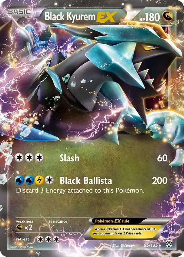 Black Kyurem EX - Pokemon Plasma Storm #95