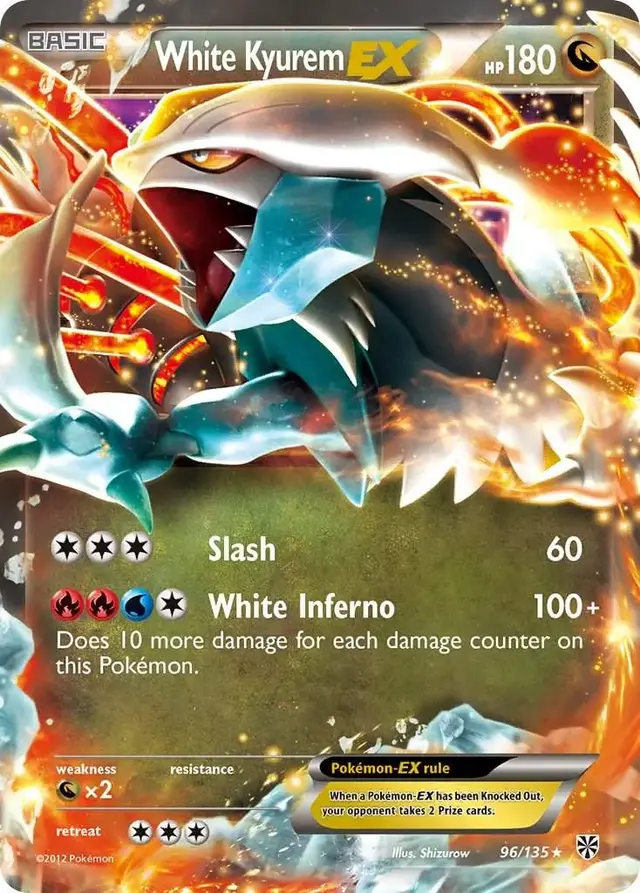 White Kyurem EX - Pokemon Plasma Storm #96