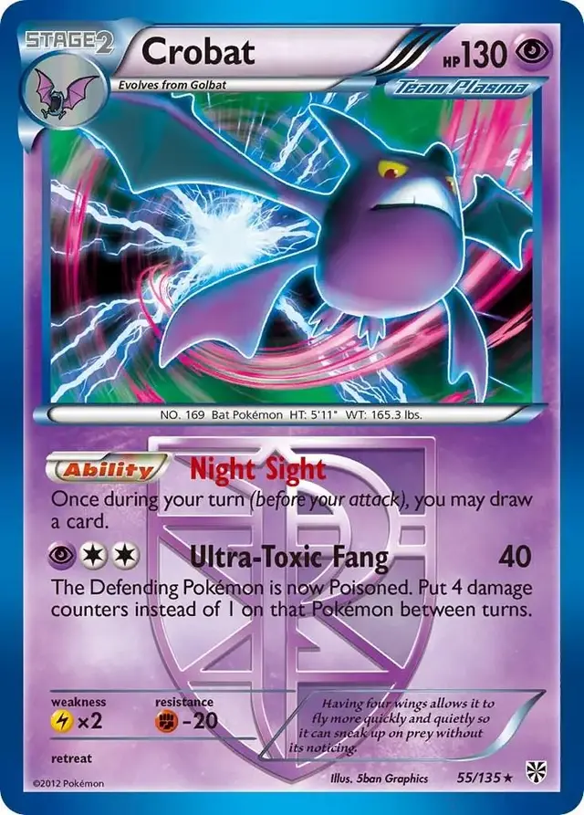 Crobat - Pokemon Plasma Storm #55