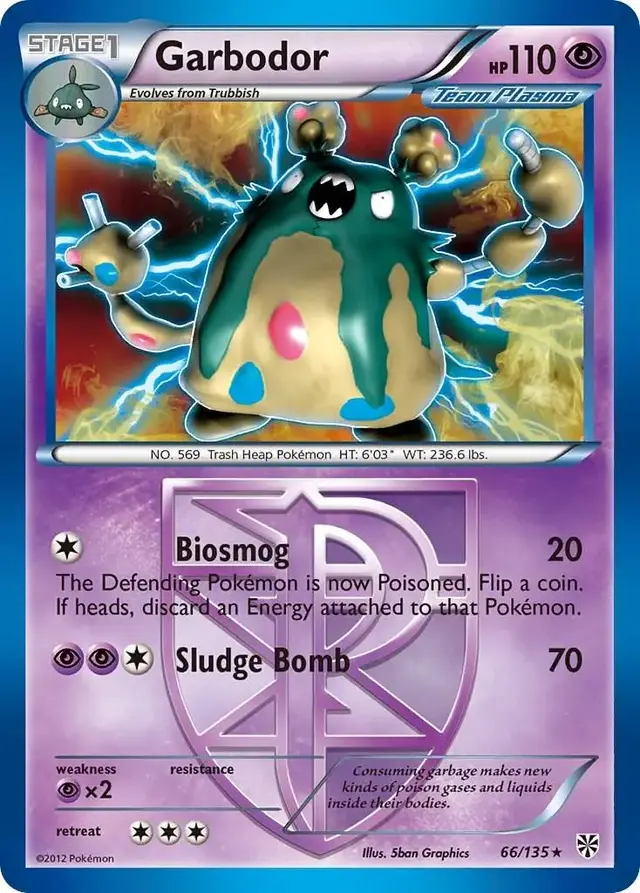 Garbodor - Pokemon Plasma Storm #66