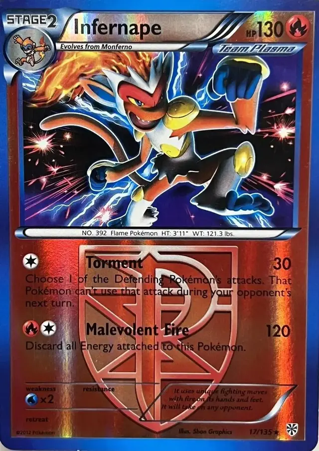 Infernape [Reverse Holo] - Pokemon Plasma Storm #17