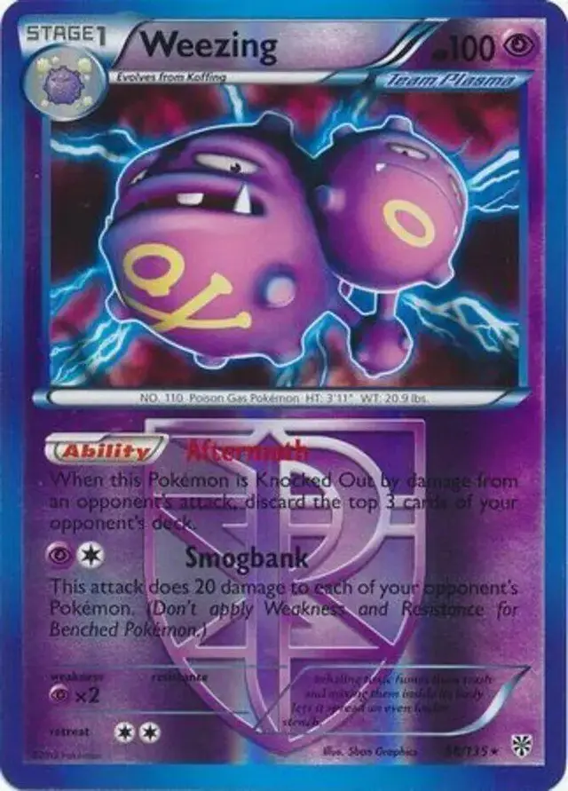 Weezing [Reverse Holo] - Pokemon Plasma Storm #58