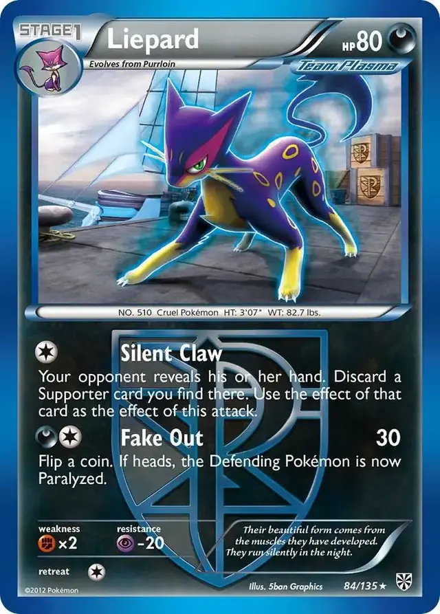 Liepard - Pokemon Plasma Storm #84