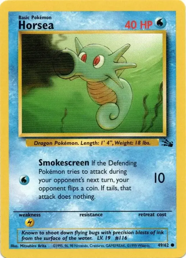 Horsea - Pokemon Fossil #49