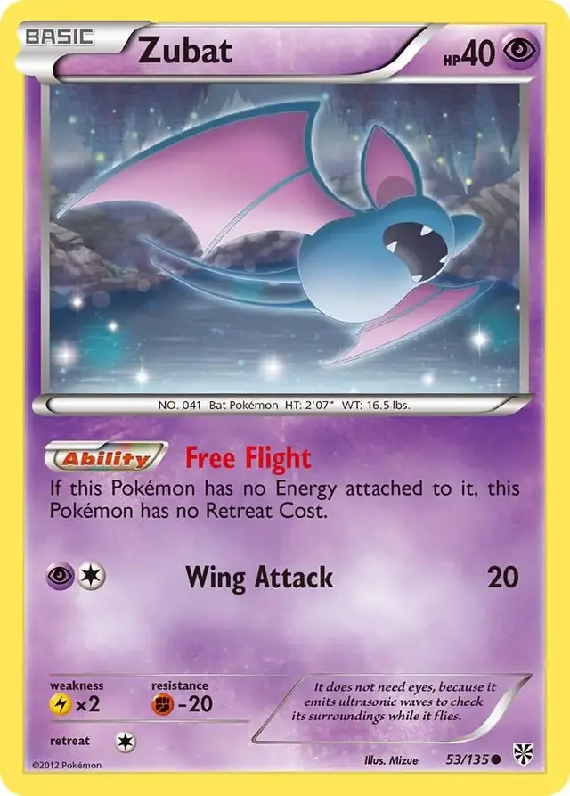Zubat - Pokemon Plasma Storm #53
