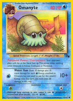Omanyte - Pokemon Fossil #52
