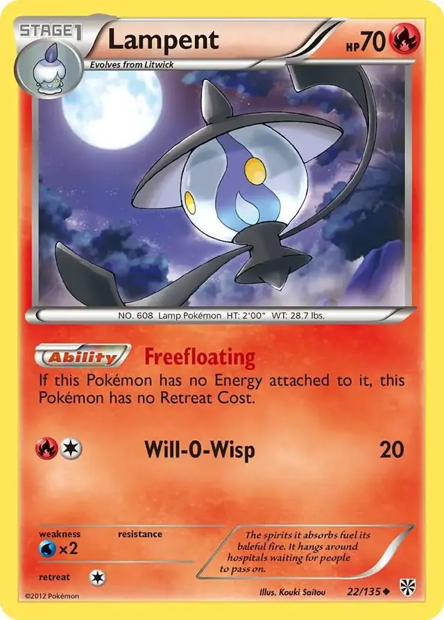 Lampent - Pokemon Plasma Storm #22