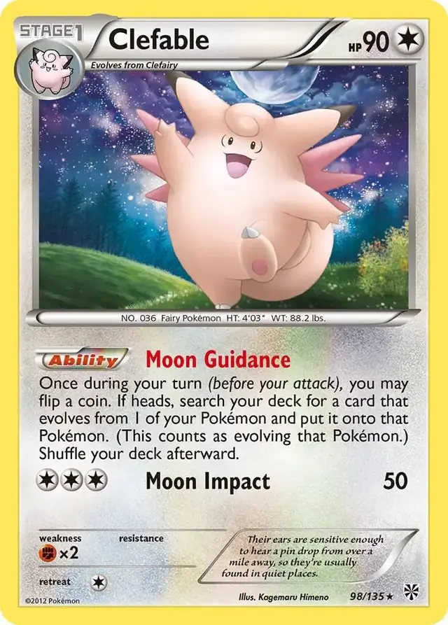 Clefable - Pokemon Plasma Storm #98