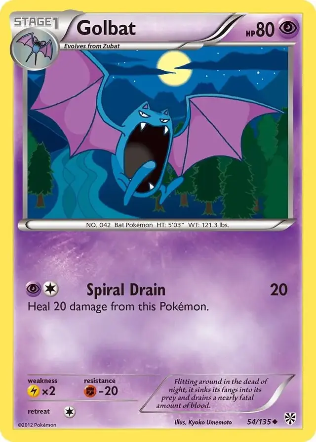 Golbat - Pokemon Plasma Storm #54