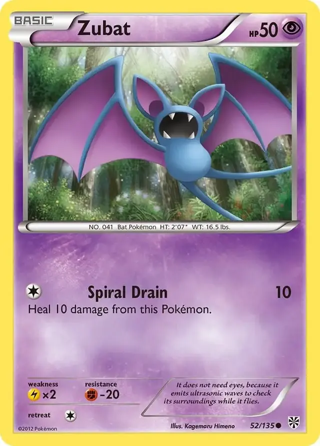 Zubat - Pokemon Plasma Storm #52
