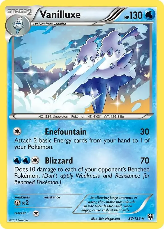 Vanilluxe - Pokemon Plasma Storm #37