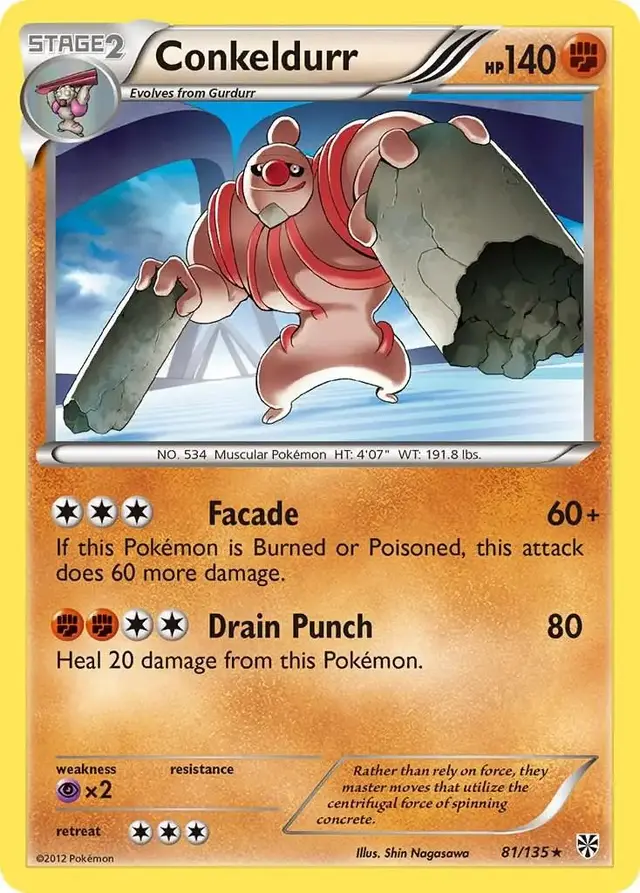 Conkeldurr - Pokemon Plasma Storm #81