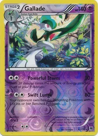 Gallade [Reverse Holo] - Pokemon Plasma Storm #61