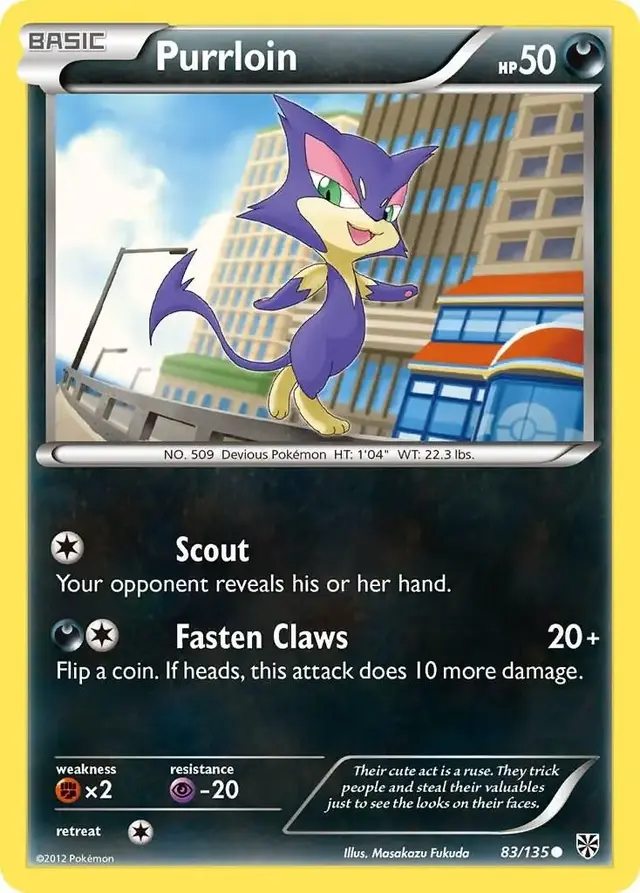 Purrloin - Pokemon Plasma Storm #83