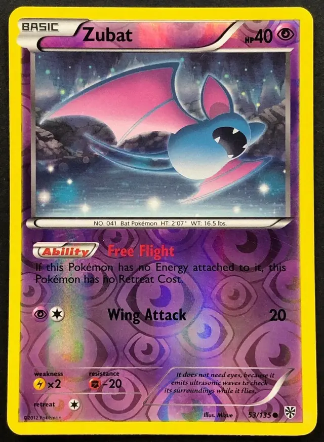 Zubat [Reverse Holo] - Pokemon Plasma Storm #53
