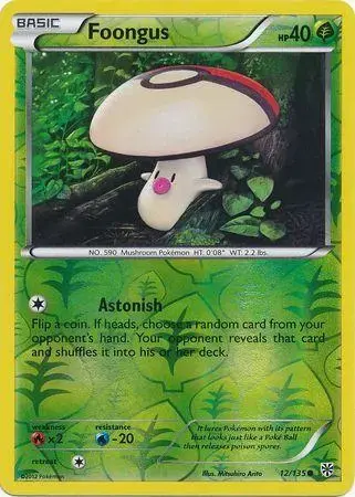 Foongus [Reverse Holo] - Pokemon Plasma Storm #12