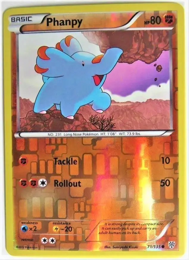 Phanpy [Reverse Holo] - Pokemon Plasma Storm #71