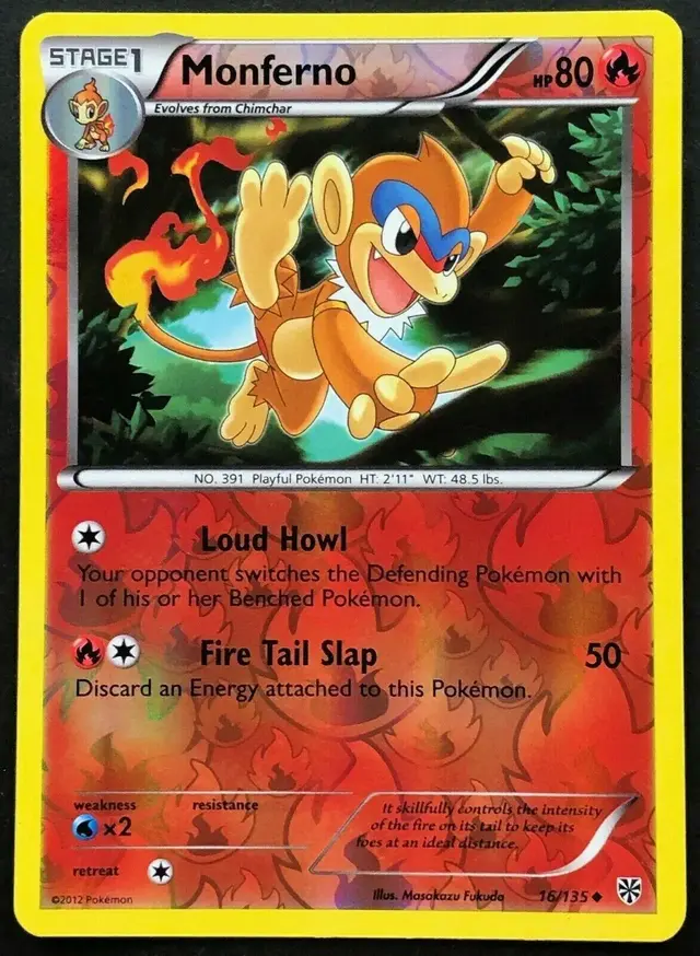 Monferno [Reverse Holo] - Pokemon Plasma Storm #16