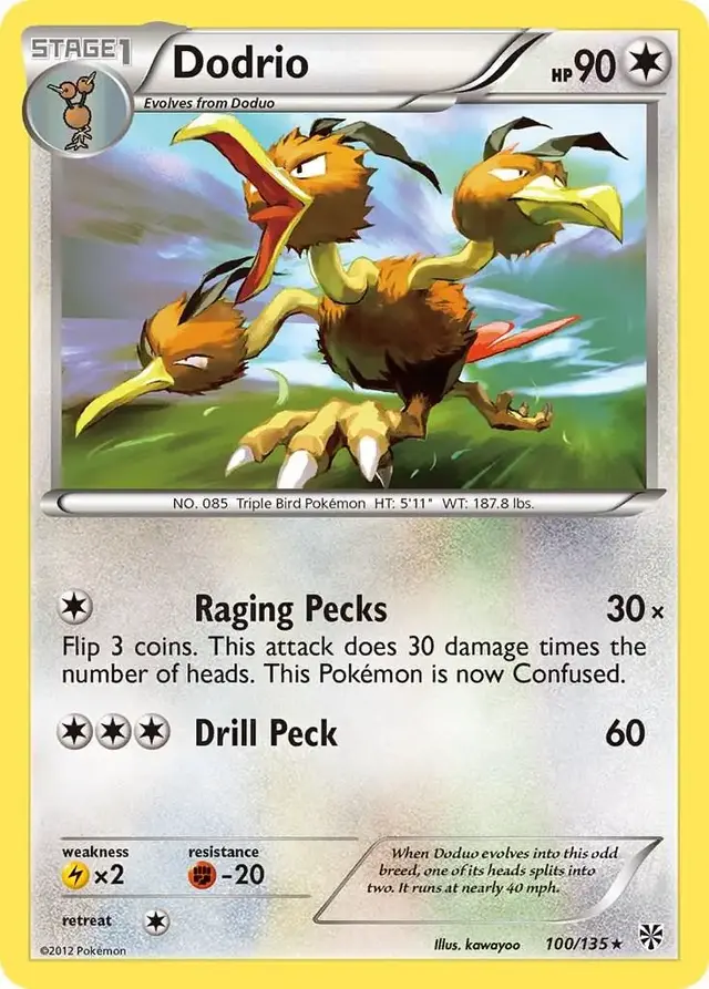 Dodrio - Pokemon Plasma Storm #100