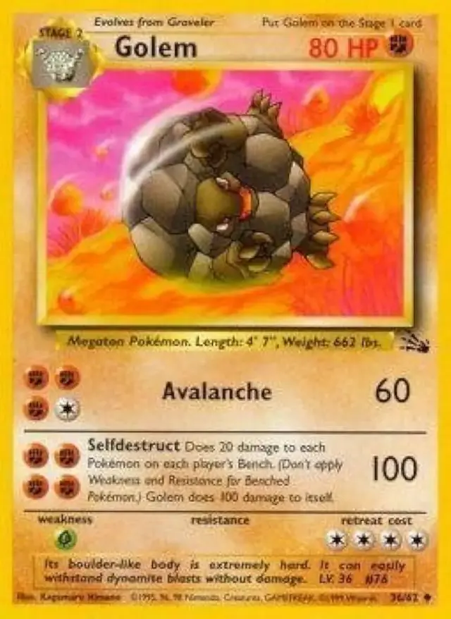 Golem - Pokemon Fossil #36