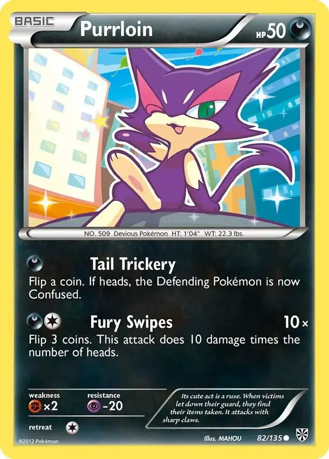 Purrloin - Pokemon Plasma Storm #82