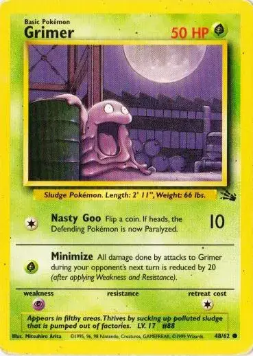 Grimer - Pokemon Fossil #48