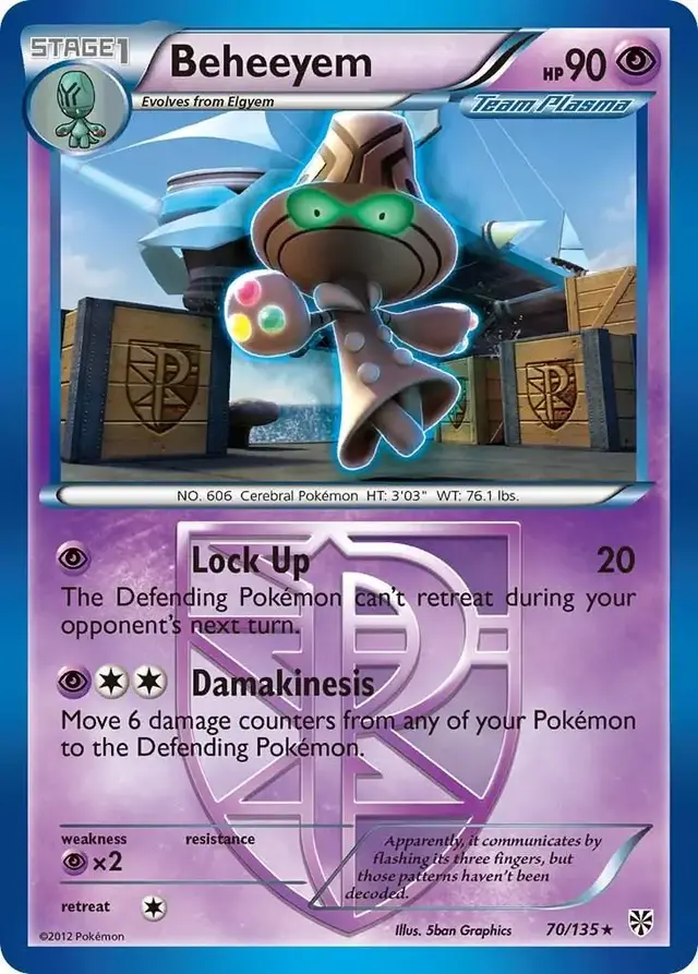 Beheeyem - Pokemon Plasma Storm #70