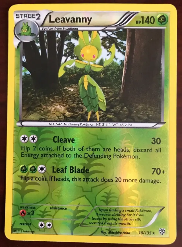 Leavanny [Reverse Holo] - Pokemon Plasma Storm #10