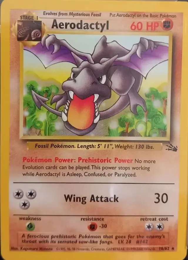 Aerodactyl [1999-2000] - Pokemon Fossil #16