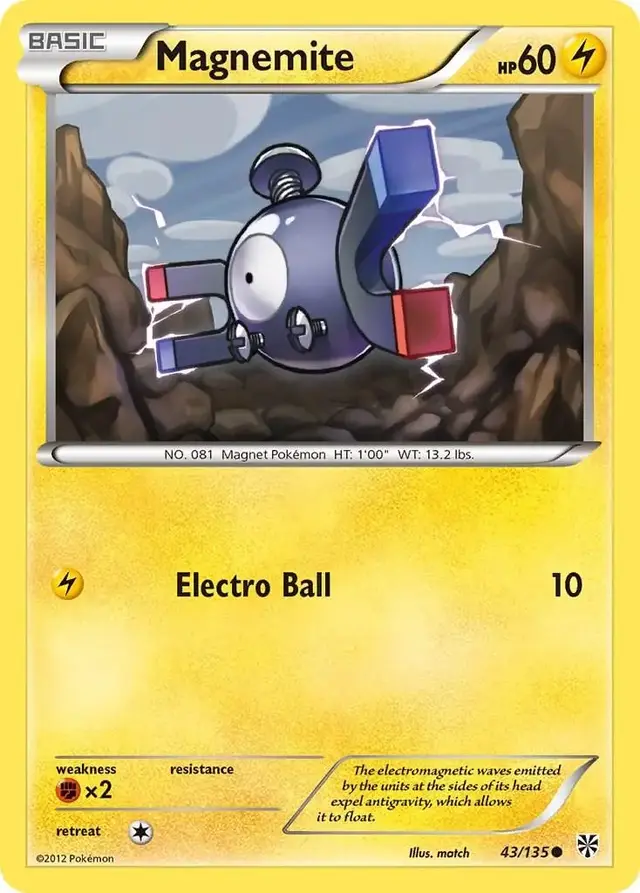 Magnemite - Pokemon Plasma Storm #43