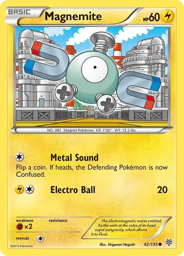 Magnemite - Pokemon Plasma Storm #42