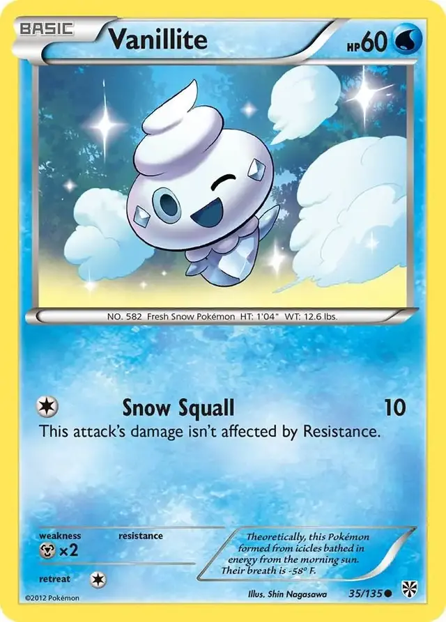 Vanillite - Pokemon Plasma Storm #35