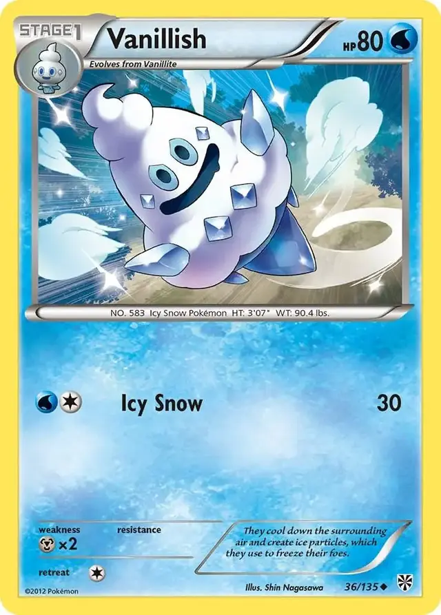 Vanillish - Pokemon Plasma Storm #36