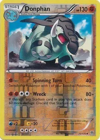 Donphan [Reverse Holo] - Pokemon Plasma Storm #72
