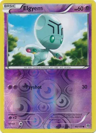 Elgyem [Reverse Holo] - Pokemon Plasma Storm #68