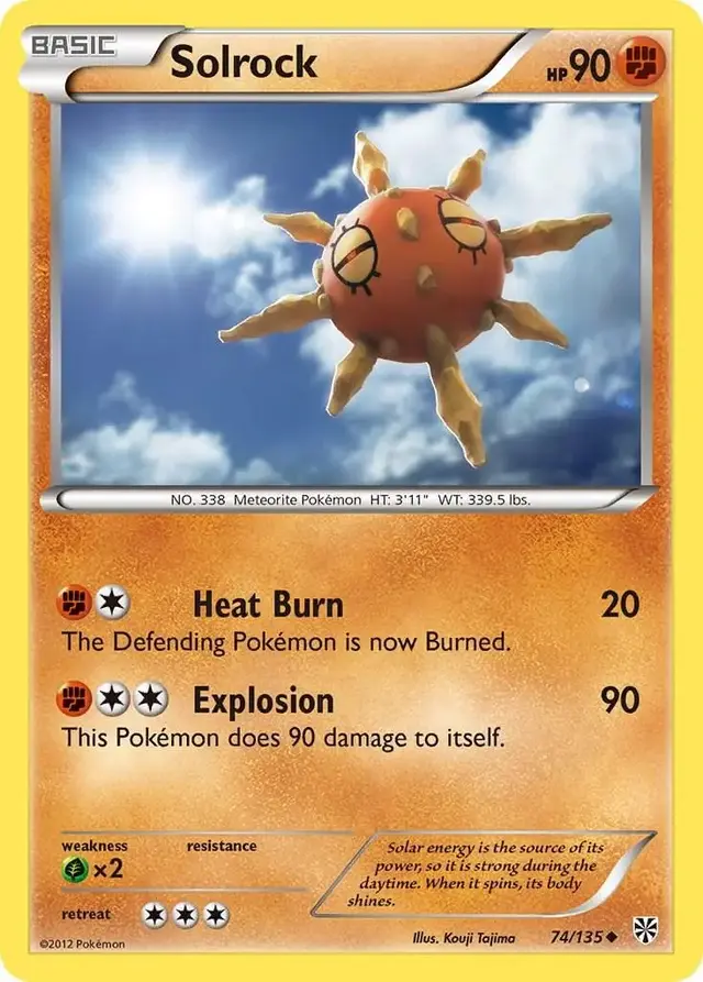 Solrock - Pokemon Plasma Storm #74