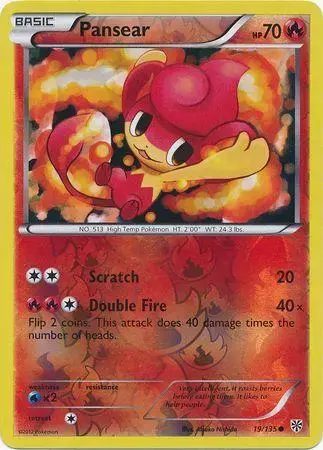 Pansear [Reverse Holo] - Pokemon Plasma Storm #19