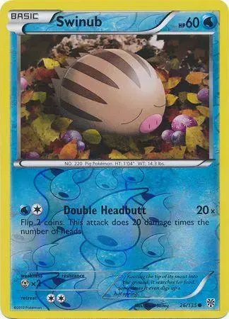 Swinub [Reverse Holo] - Pokemon Plasma Storm #26