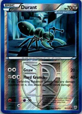 Durant [Reverse Holo] - Pokemon Plasma Storm #91