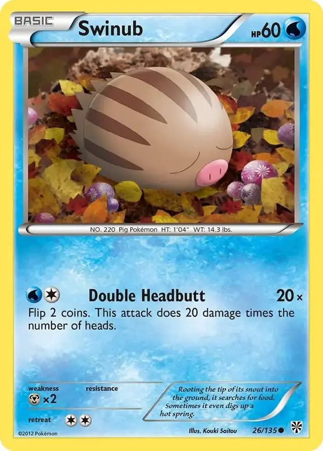 Swinub - Pokemon Plasma Storm #26