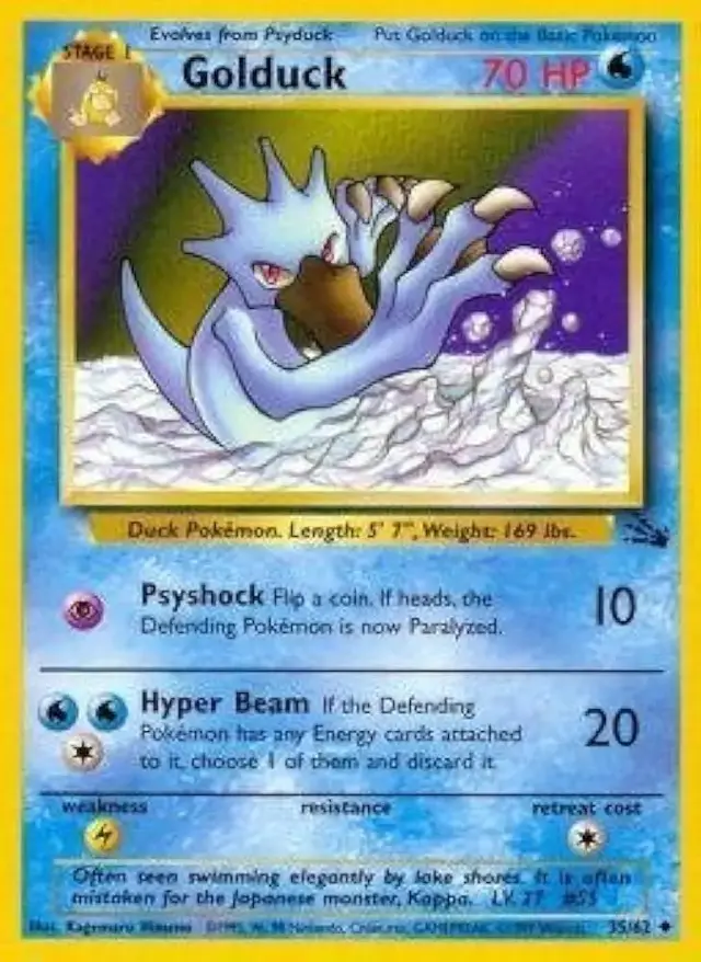 Golduck - Pokemon Fossil #35