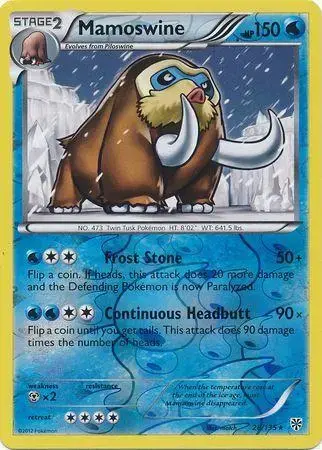 Mamoswine [Reverse Holo] - Pokemon Plasma Storm #28