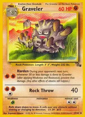 Graveler - Pokemon Fossil #37