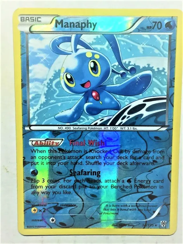 Manaphy [Reverse Holo] - Pokemon Plasma Storm #34