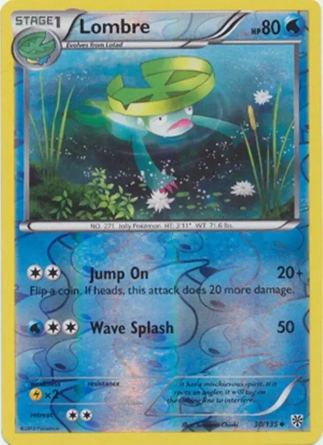 Lombre [Reverse Holo] - Pokemon Plasma Storm #30