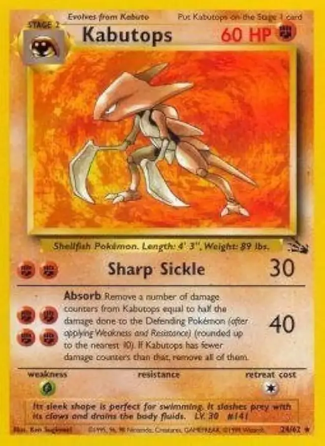 Kabutops - Pokemon Fossil #24
