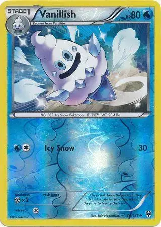 Vanillish [Reverse Holo] - Pokemon Plasma Storm #36
