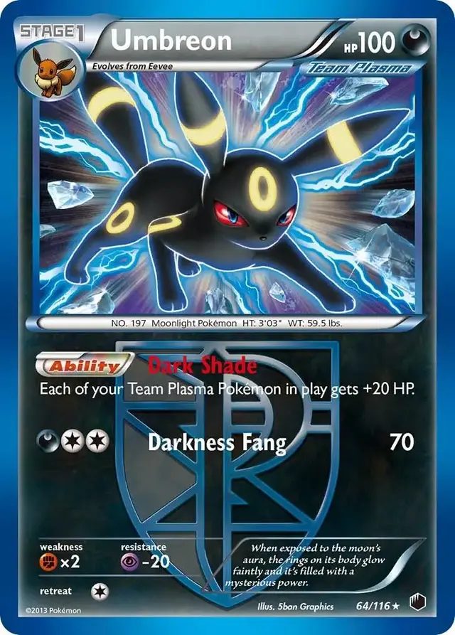 Umbreon - Pokemon Plasma Freeze #64