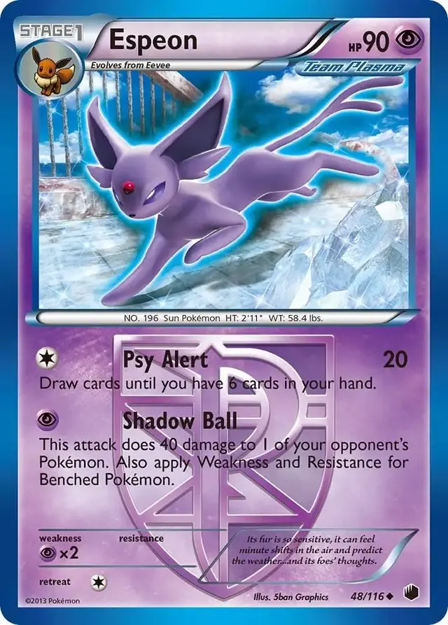 Espeon - Pokemon Plasma Freeze #48