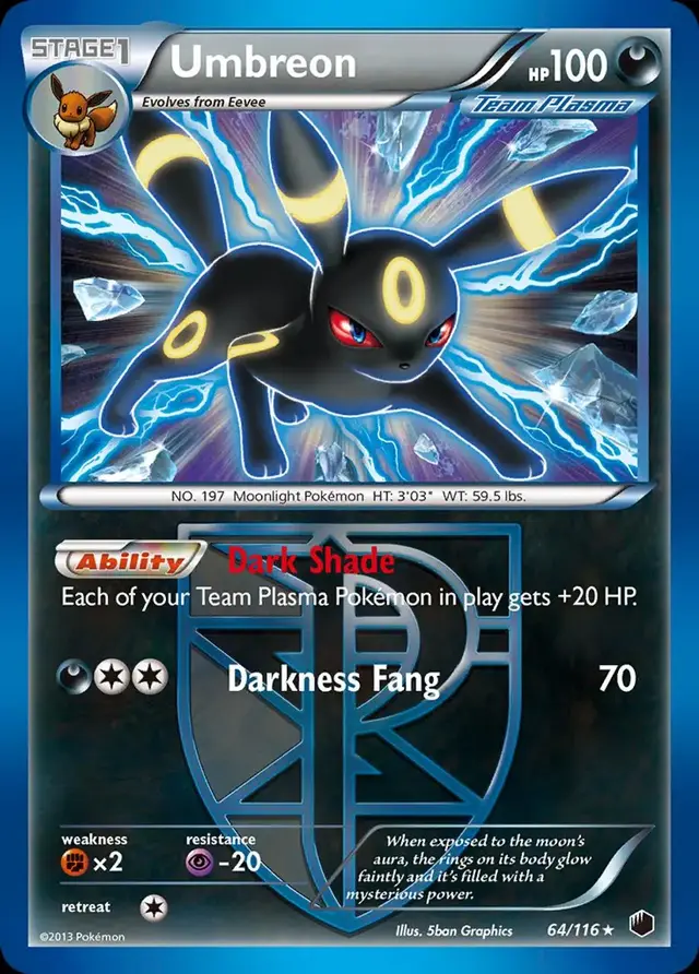 Umbreon [Reverse Holo] - Pokemon Plasma Freeze #64